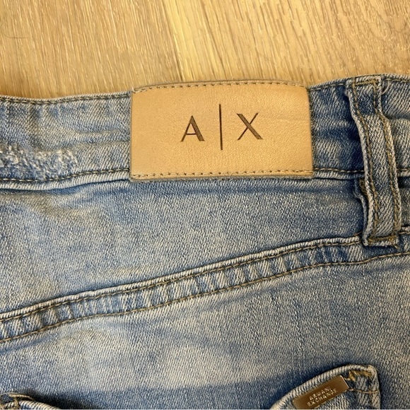 Armani exchange midrise denim shorts - Picture 4 of 10